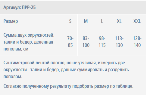 Ортопедический корсет ПРР-25 Экотен, умеренная фиксация купить в OrtoMir24