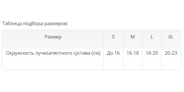 Ортез на лучезапястный сустав WRS-308 Orlett, сильная фиксация купить в OrtoMir24